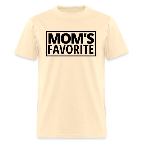 MOM'S FAVORITE (Black Stamp Logo) - Men's T-Shirt