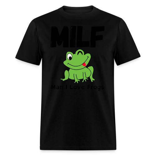 MILF (Man I Love Frogs) - Winking Cartoon Frog - Men's T-Shirt