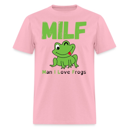 MILF (Man I Love Frogs) - Cartoon Frog Winking - Men's T-Shirt