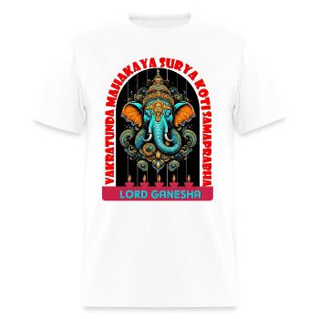 lord ganesha Tshirt - Men's T-Shirt - white - Front - Jose (178cm)