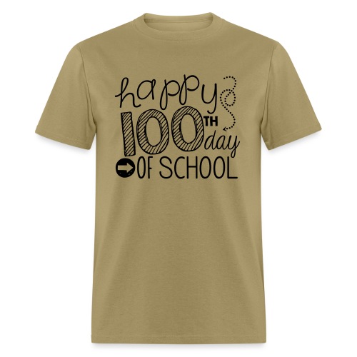 Happy 100th Day of School Arrows Teacher T-shirt - Men's T-Shirt