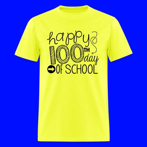 Happy 100th Day of School Arrows Teacher T-shirt - Men's T-Shirt