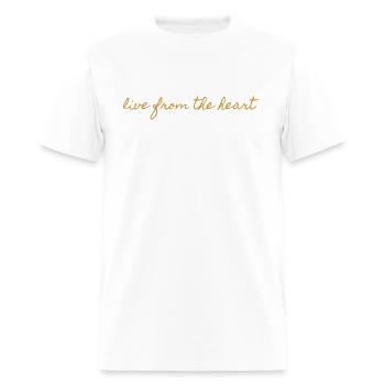 Live From The Heart - Men's T-Shirt - white - Front - Jose (178cm)