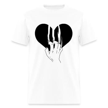 Torn Heart Love - Men's T-Shirt - white - Front - Jose (178cm)