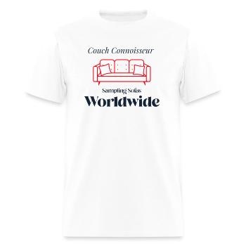 Funny gift for slacker who enjoys tv - Men's T-Shirt - white - Front - Jose (178cm)
