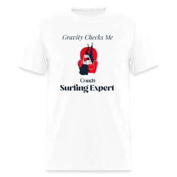 Couch surfing gift for lazy person - Men's T-Shirt - white - Front - Jose (178cm)