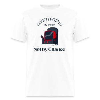Couch potato slouch funny gift - Men's T-Shirt - white - Front - Jose (178cm)