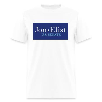 Jon Elist For Senate - Men's T-Shirt - white - Front - Jose (178cm)