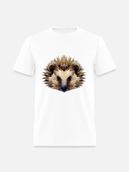 Hedgehog Polygon Style - Men's T-Shirt - white