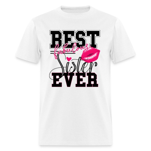 Best sister ever sisterly love pink kiss - Men's T-Shirt