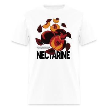 Nectarine Graphic Tee - Gift for Men and Women - Men's T-Shirt - white - Front - Jose (178cm)