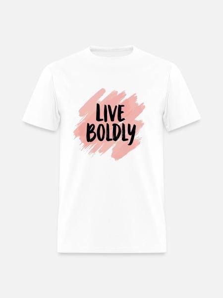 Live Boldly - Men's T-Shirt - white