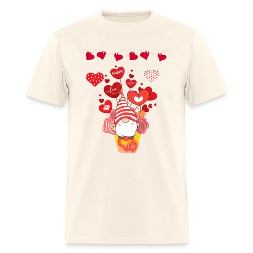 Design wrapped in love hearts, vibrating in love. - Men's T-Shirt