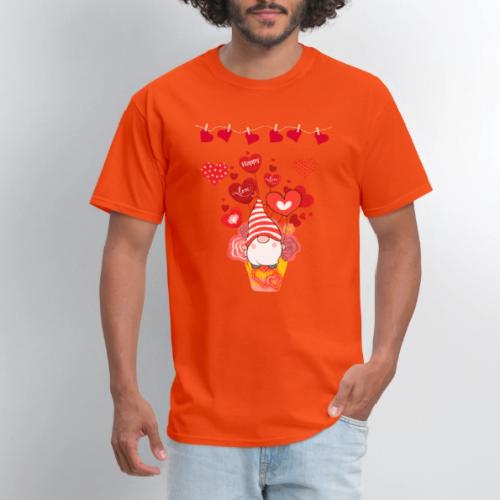 Design wrapped in love hearts, vibrating in love. - Men's T-Shirt