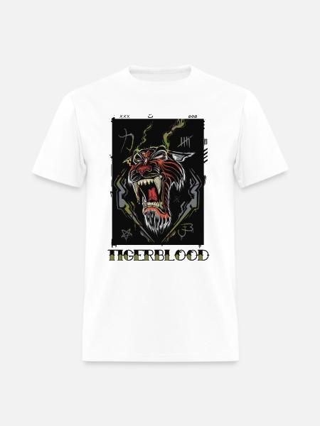Tigerblood Neon Roar - Men's T-Shirt - white