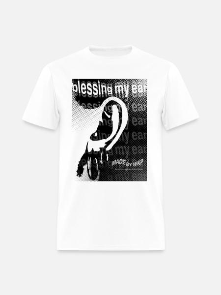 Echo Ear Blessing Halftone Art - Men's T-Shirt - white