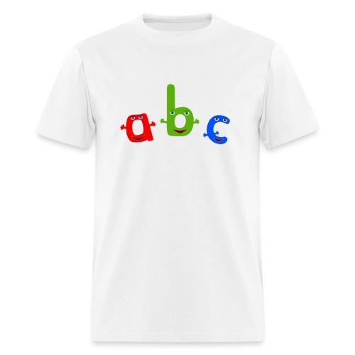 abc t shirt trans - Men's T-Shirt