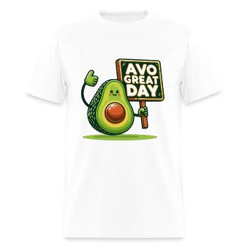 Avo Great Day - Men's T-Shirt - white - Front - Jose (178cm)