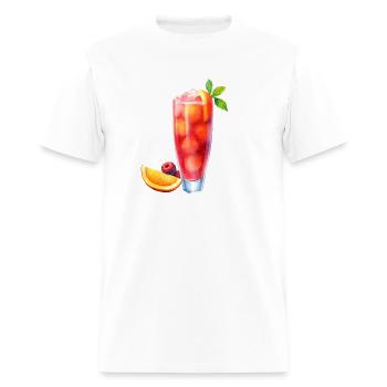 Berry Citrus Cocktail - Men's T-Shirt - white - Front - Jose (178cm)