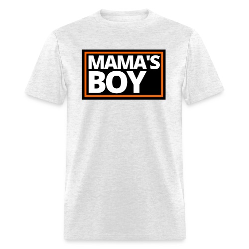 MAMA's Boy (Motorcycle Black, Orange & White Logo) - Men's T-Shirt