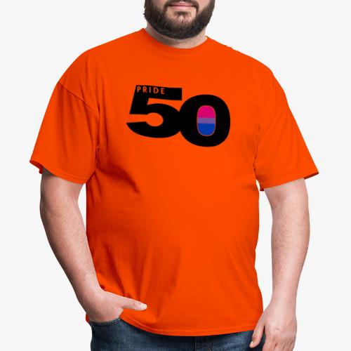 50 Pride Bisexual Pride Flag - Men's T-Shirt