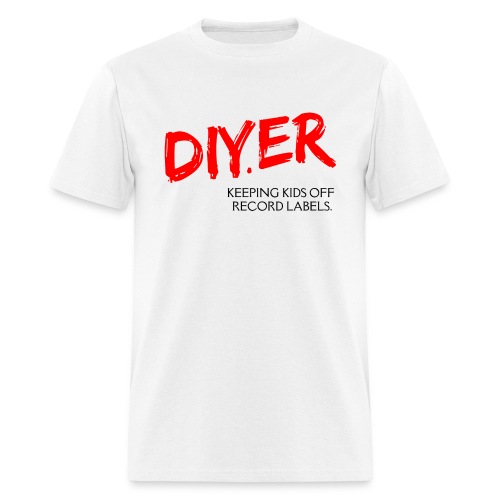 DIYER D.A.R.E White Tee - Men's T-Shirt