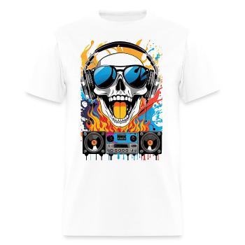 Unique Clown Graphic: Ghetto Blaster - Men's T-Shirt - white - Front - Jose (178cm)