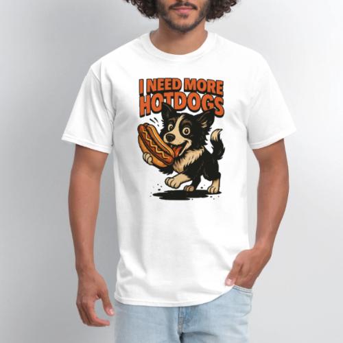 Funny Dog Hotdog Lover T-Shirt - Men's T-Shirt