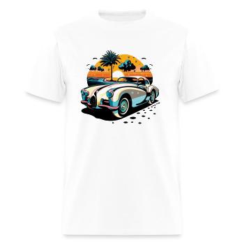 Vintage Car Design - Men's T-Shirt - white - Front - Jose (178cm)