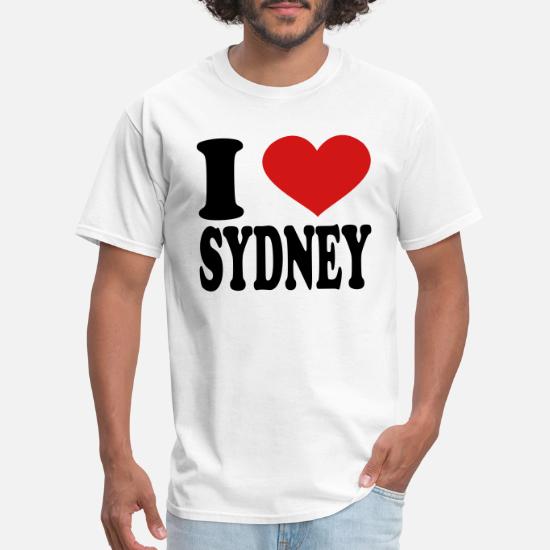 Brudgom Burger Latter I Love Sydney' Men's T-Shirt | Spreadshirt