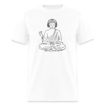 Music is my Om...Om...Om - Men's T-Shirt - white - Front - Jose (178cm)