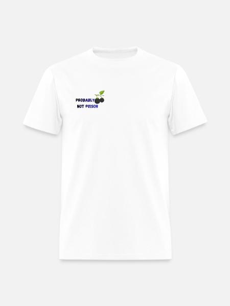 Probably Not Poison -Black Nightshade - Men's T-Shirt - white