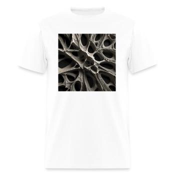 Organic Web of Dimensions - Men's T-Shirt - white - Front - Jose (178cm)