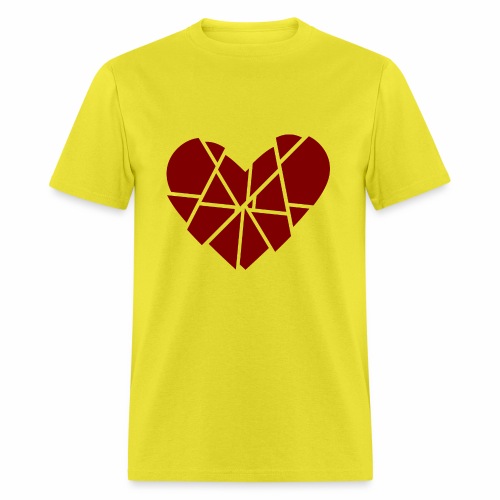 Heart Broken Shards Anti Valentine's Day - Men's T-Shirt