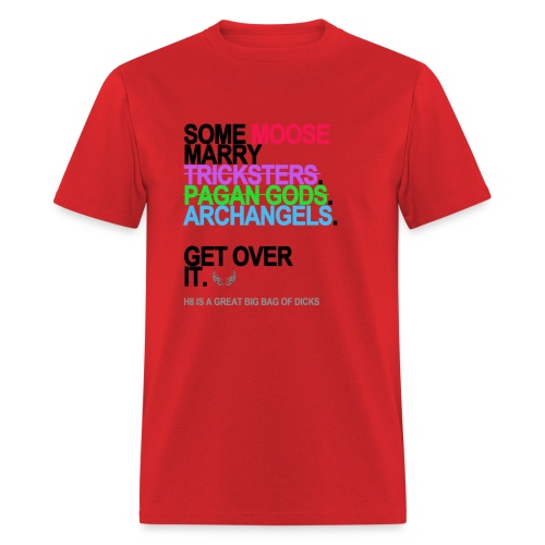 some moose marry gods lg transparent - Men's T-Shirt