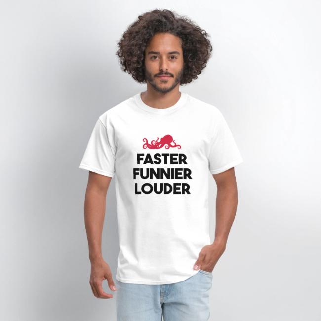 Red Octopus "Faster, Funnier, Louder"