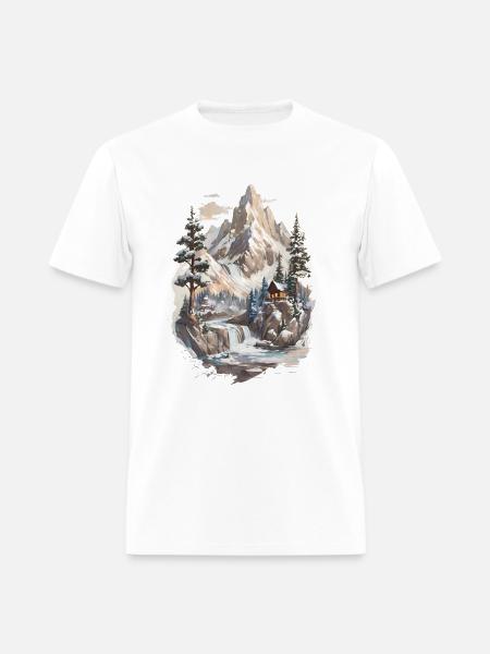 From the mountain, In the woods, To the river - Men's T-Shirt - white