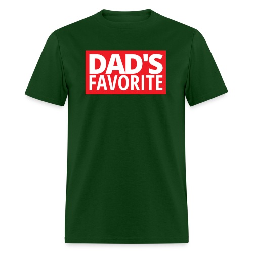 DAD's Favorite (red box logo) - Men's T-Shirt