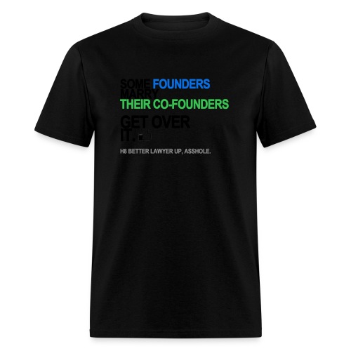 some founders marry cofounders lg transp - Men's T-Shirt