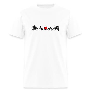 Quad bike heart rate - Men's T-Shirt - white - Front - Jose (178cm)