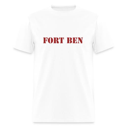 FORT BEN, red stencil - Men's T-Shirt