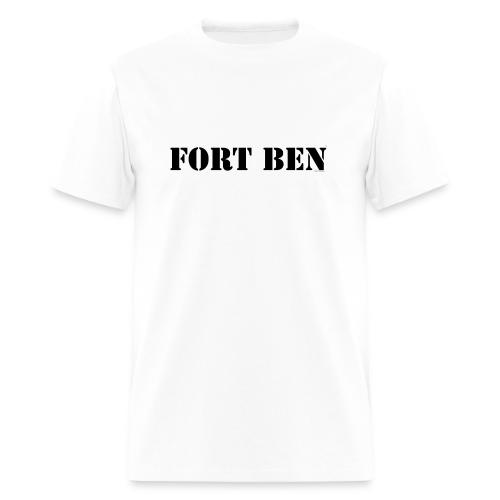 FORT BEN, black stencil - Men's T-Shirt