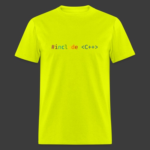 Rainbow Include C++ (Light Background) - Men's T-Shirt