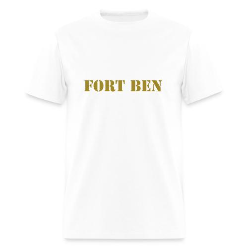 FORT BEN, gold stencil - Men's T-Shirt