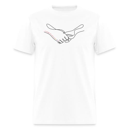 Reaching Out With Love (black outlines) - Men's T-Shirt