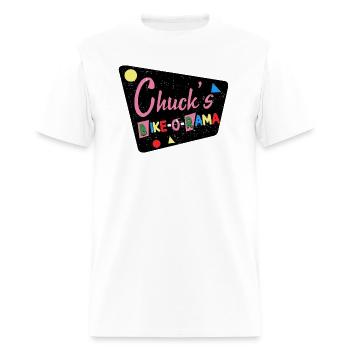 Chuck s Bike O Rama distressed - Men's T-Shirt - white - Front - Jose (178cm)