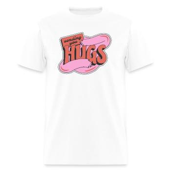 hugs - Men's T-Shirt - white - Front - Jose (178cm)