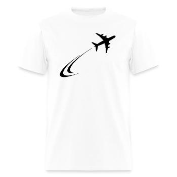 Plane flies away - Men's T-Shirt - white - Front - Jose (178cm)