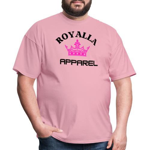 Royalla Apparel Black with Pink Logo - Men's T-Shirt