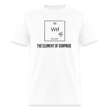 The element of surprise - Men's T-Shirt - white - Front - Jose (178cm)